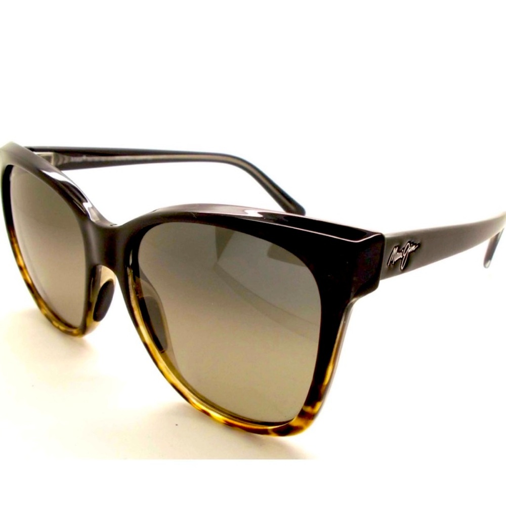 Maui Jim Black and Brown Alekona Polarized sunglasses, Designer Branding